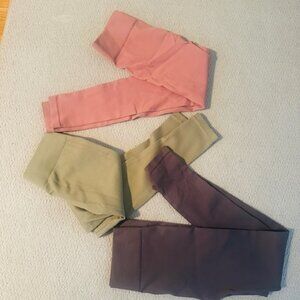 3 Pairs of Avocado Spandex leggings, Pants size /M, all three for one price